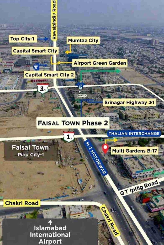 Faisal Town nearby areas