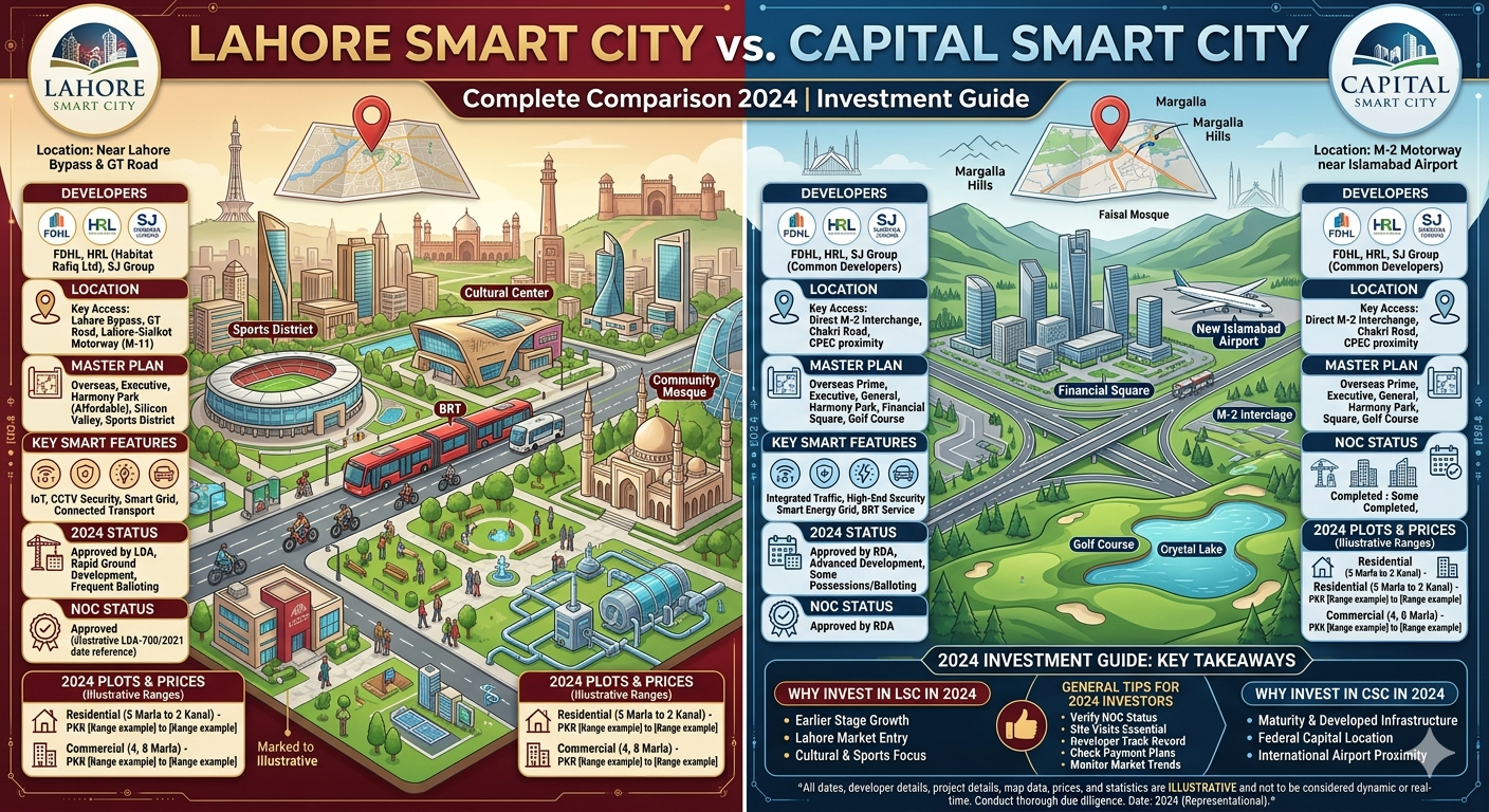 Lahore Smart City vs Capital Smart City